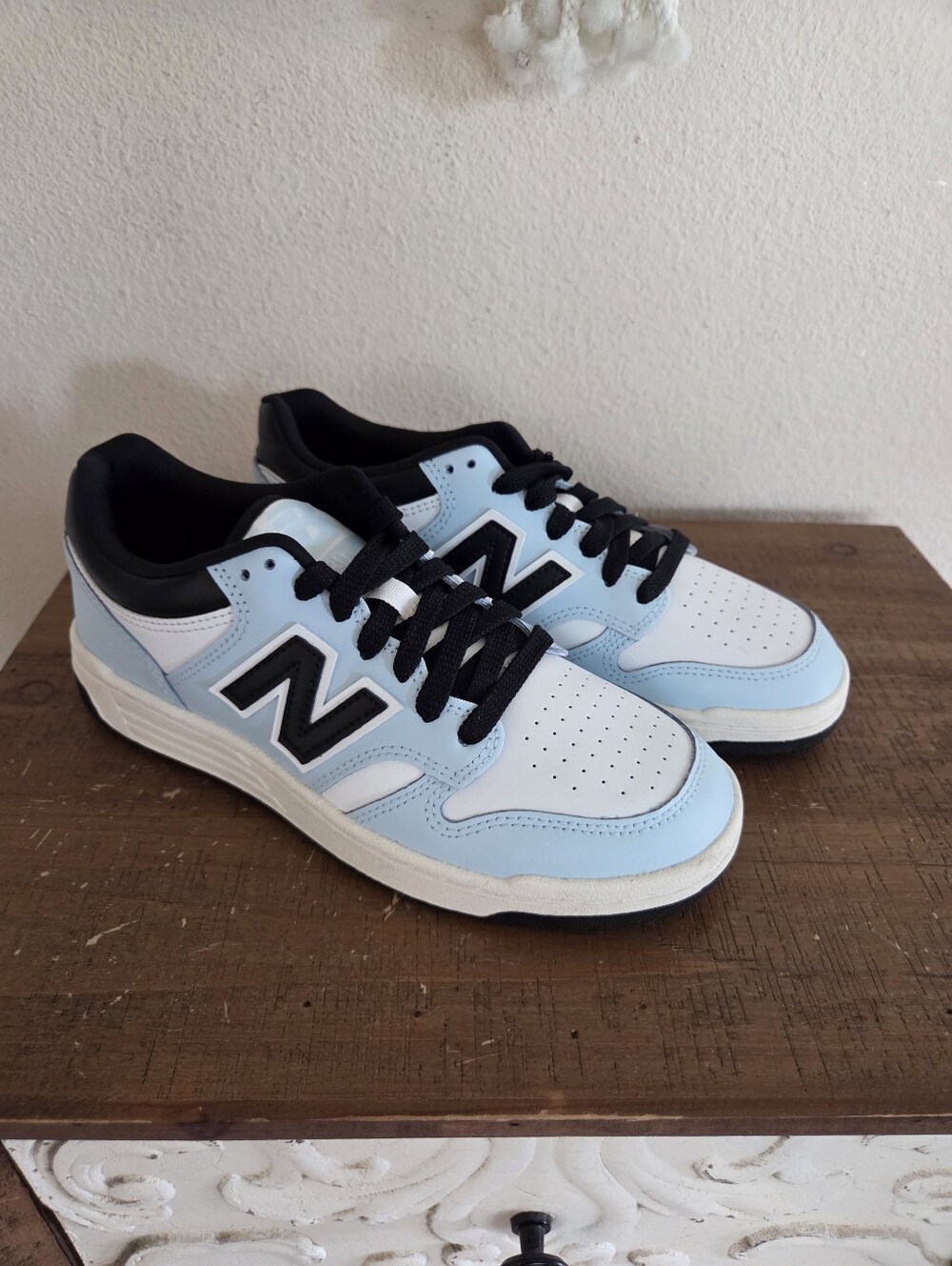 New Balance 480 Big Kid Sneakers Size 6.5 New Blue White Retro